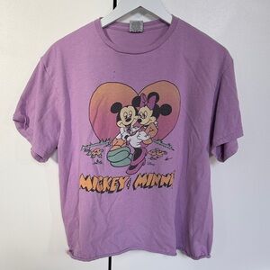 Disney Lavender Mickey & Minnie Tee